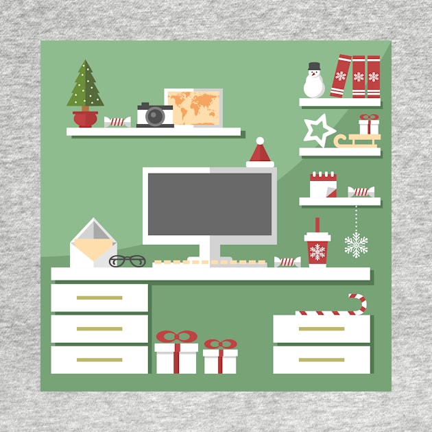 Christmas workstation by SooperYela